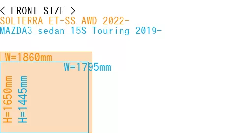 #SOLTERRA ET-SS AWD 2022- + MAZDA3 sedan 15S Touring 2019-
